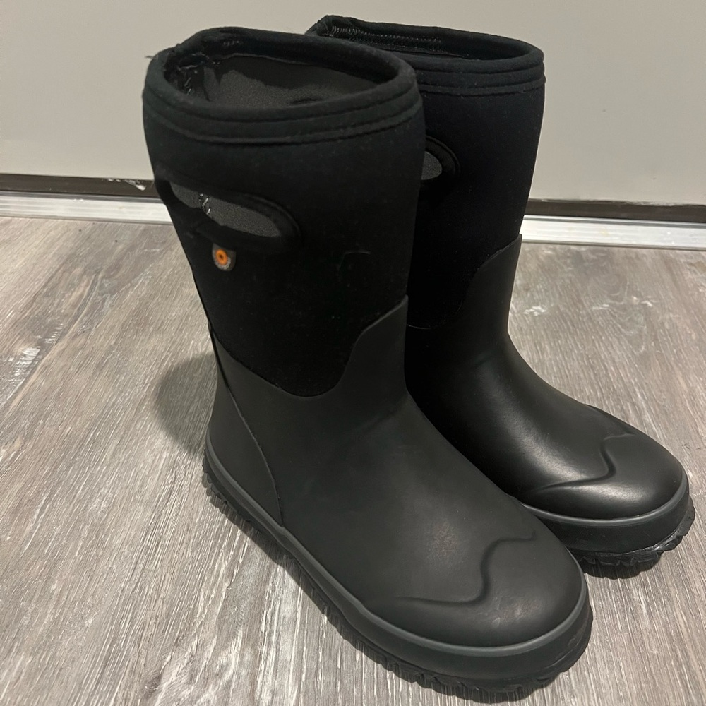 Used Black Bogs in size 1